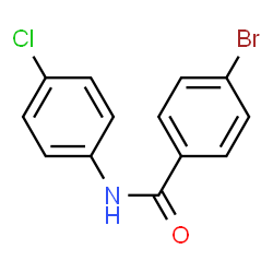 ChemSpider 2D Image | 4-Bromo-N-(4-chlorophenyl)benzamide | C13H9BrClNO