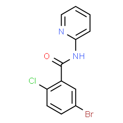 ChemSpider 2D Image | 5-Bromo-2-chloro-N-(2-pyridinyl)benzamide | C12H8BrClN2O