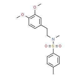 ChemSpider 2D Image | N-[2-(3,4-Dimethoxyphenyl)ethyl]-N,4-dimethylbenzenesulfonamide | C18H23NO4S