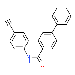 ChemSpider 2D Image | N-(4-Cyanophenyl)-4-biphenylcarboxamide | C20H14N2O