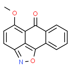 ChemSpider 2D Image | 5-Methoxy-anthra[1,9-cd]isoxazol-6-one | C15H9NO3