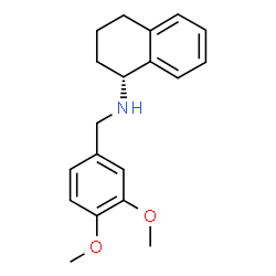 ChemSpider 2D Image | (1R)-N-(3,4-Dimethoxybenzyl)-1,2,3,4-tetrahydro-1-naphthalenamine | C19H23NO2