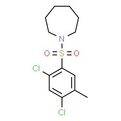 ChemSpider 2D Image | 1-[(2,4-Dichloro-5-methylphenyl)sulfonyl]azepane | C13H17Cl2NO2S
