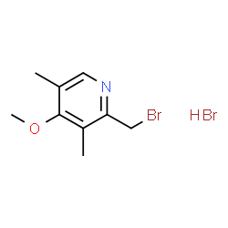 ChemSpider 2D Image | 2-(Bromomethyl)-4-methoxy-3,5-dimethylpyridine hydrobromide | C9H13Br2NO