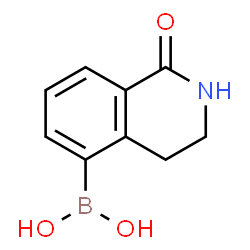 ChemSpider 2D Image | (1-Oxo-1,2,3,4-tetrahydro-5-isoquinolinyl)boronic acid | C9H10BNO3