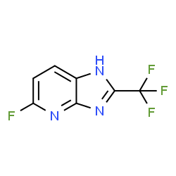 ChemSpider 2D Image | 5-Fluoro-2-(trifluoromethyl)-1H-imidazo[4,5-b]pyridine | C7H3F4N3