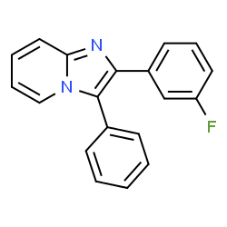 ChemSpider 2D Image | 2-(3-Fluorophenyl)-3-phenylimidazo[1,2-a]pyridine | C19H13FN2