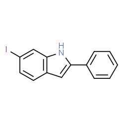ChemSpider 2D Image | 6-Iodo-2-phenyl-1H-indole | C14H10IN