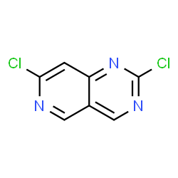 ChemSpider 2D Image | 2,7-Dichloropyrido[4,3-d]pyrimidine | C7H3Cl2N3
