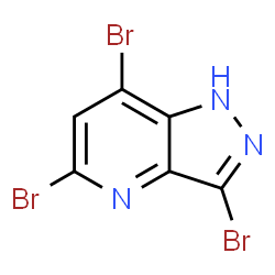 ChemSpider 2D Image | 3,5,7-Tribromo-1H-pyrazolo[4,3-b]pyridine | C6H2Br3N3