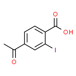ChemSpider 2D Image | 4-Acetyl-2-iodobenzoic acid | C9H7IO3
