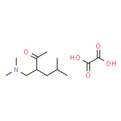 ChemSpider 2D Image | 3[(Dimethylamino)methyl]-5-methylhexan-2-one oxalate | C12H23NO5