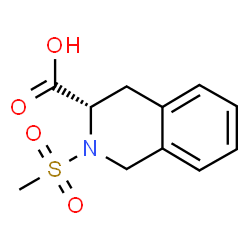 ChemSpider 2D Image | (3S)-2-(Methylsulfonyl)-1,2,3,4-tetrahydro-3-isoquinolinecarboxylic acid | C11H13NO4S
