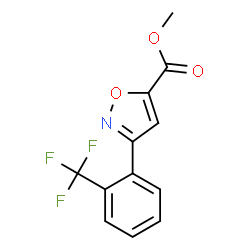 ChemSpider 2D Image | Methyl 3-[2-(trifluoromethyl)phenyl]-1,2-oxazole-5-carboxylate | C12H8F3NO3