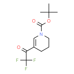 ChemSpider 2D Image | tert-butyl 5-(trifluoroacetyl)-1,2,3,4-tetrahydropyridine-1-carboxylate | C12H16F3NO3