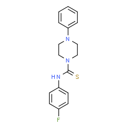 ChemSpider 2D Image | N-(4-Fluorophenyl)-4-phenyl-1-piperazinecarbothioamide | C17H18FN3S