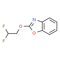 ChemSpider 2D Image | 2-(2,2-Difluoroethoxy)-1,3-benzoxazole | C9H7F2NO2