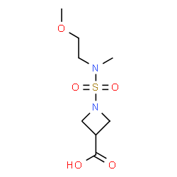 ChemSpider 2D Image | 1-[(2-Methoxyethyl)(methyl)sulfamoyl]-3-azetidinecarboxylic acid | C8H16N2O5S