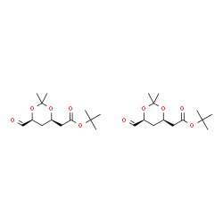 ChemSpider 2D Image | tert-butyl 2-[(4R,6S)-6-formyl-2,2-dimethyl-1,3-dioxan-4-yl]acetate | C26H44O10