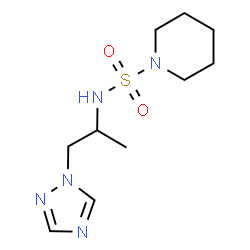 ChemSpider 2D Image | N-[1-(1H-1,2,4-Triazol-1-yl)-2-propanyl]-1-piperidinesulfonamide | C10H19N5O2S
