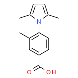 ChemSpider 2D Image | 4-(2,5-dimethylpyrrol-1-yl)-3-methylbenzoic acid | C14H15NO2