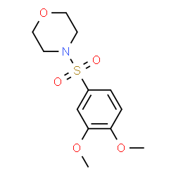 ChemSpider 2D Image | 4-[(3,4-Dimethoxyphenyl)sulfonyl]morpholine | C12H17NO5S