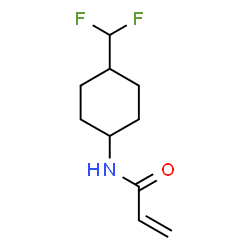 ChemSpider 2D Image | N-[4-(Difluoromethyl)cyclohexyl]acrylamide | C10H15F2NO