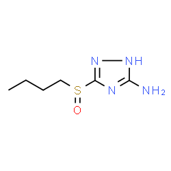 ChemSpider 2D Image | 3-(Butylsulfinyl)-1H-1,2,4-triazol-5-amine | C6H12N4OS
