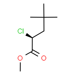 ChemSpider 2D Image | Methyl (2S)-2-chloro-4,4-dimethylpentanoate | C8H15ClO2