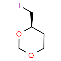 ChemSpider 2D Image | (4R)-4-(Iodomethyl)-1,3-dioxane | C5H9IO2