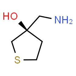 ChemSpider 2D Image | (3R)-3-(Aminomethyl)tetrahydro-3-thiopheneol | C5H11NOS