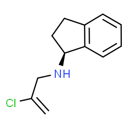 ChemSpider 2D Image | (1S)-N-(2-Chloro-2-propen-1-yl)-1-indanamine | C12H14ClN