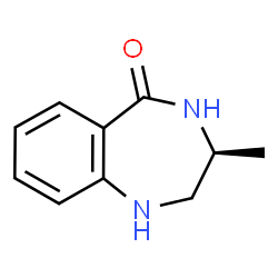 ChemSpider 2D Image | (3S)-3-Methyl-1,2,3,4-tetrahydro-5H-1,4-benzodiazepin-5-one | C10H12N2O