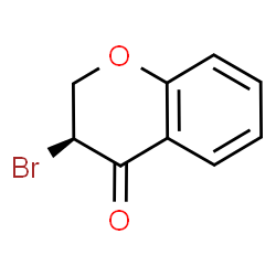 ChemSpider 2D Image | (3S)-3-Bromo-2,3-dihydro-4H-chromen-4-one | C9H7BrO2