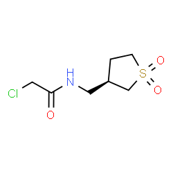 ChemSpider 2D Image | 2-Chloro-N-{[(3R)-1,1-dioxidotetrahydro-3-thiophenyl]methyl}acetamide | C7H12ClNO3S
