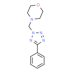 ChemSpider 2D Image | 4-[(5-Phenyl-2H-tetrazol-2-yl)methyl]morpholine | C12H15N5O