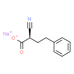 ChemSpider 2D Image | Sodium (2R)-2-cyano-4-phenylbutanoate | C11H10NNaO2