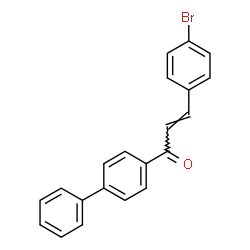 ChemSpider 2D Image | (2E)-1-(4-Biphenylyl)-3-(4-bromophenyl)-2-propen-1-one | C21H15BrO