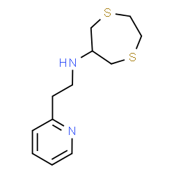 ChemSpider 2D Image | N-[2-(2-Pyridinyl)ethyl]-1,4-dithiepan-6-amine | C12H18N2S2