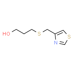 ChemSpider 2D Image | 3-[(1,3-Thiazol-4-ylmethyl)sulfanyl]-1-propanol | C7H11NOS2