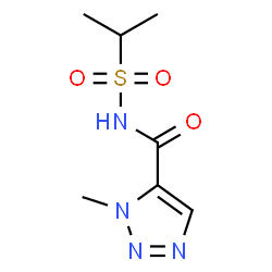 ChemSpider 2D Image | N-(Isopropylsulfonyl)-1-methyl-1H-1,2,3-triazole-5-carboxamide | C7H12N4O3S