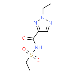 ChemSpider 2D Image | 2-Ethyl-N-(ethylsulfonyl)-2H-1,2,3-triazole-4-carboxamide | C7H12N4O3S