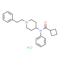 ChemSpider 2D Image | Cyclobutyl fentanyl (hydrochloride) | C24H31ClN2O