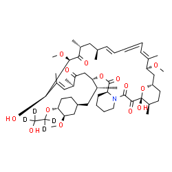 ChemSpider 2D Image | EVEROLIMUS-D4 | C53H79D4NO14
