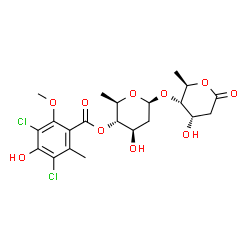 ChemSpider 2D Image | Flambalactone | C21H26Cl2O10
