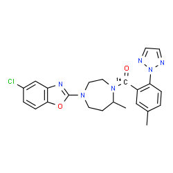 ChemSpider 2D Image | Suvorexant C-14 | C2214CH23ClN6O2
