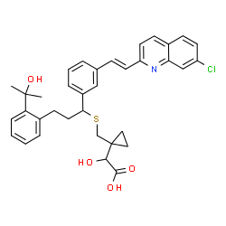 ChemSpider 2D Image | .ALPHA. HYDROXY MONTELUKAST | C35H36ClNO4S