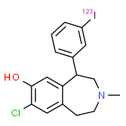 ChemSpider 2D Image | Tisch I-123, (R)- | C17H17Cl123INO