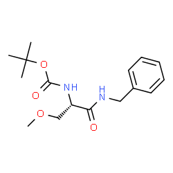 ChemSpider 2D Image | 2-Methyl-2-propanyl [(2S)-1-(benzylamino)-3-methoxy-1-oxo-2-propanyl]carbamate | C16H24N2O4