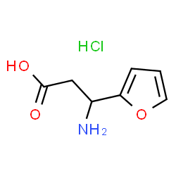 ChemSpider 2D Image | 3-AMINO-3-(FURAN-2-YL)PROPANOIC ACID HYDROCHLORIDE | C7H10ClNO3